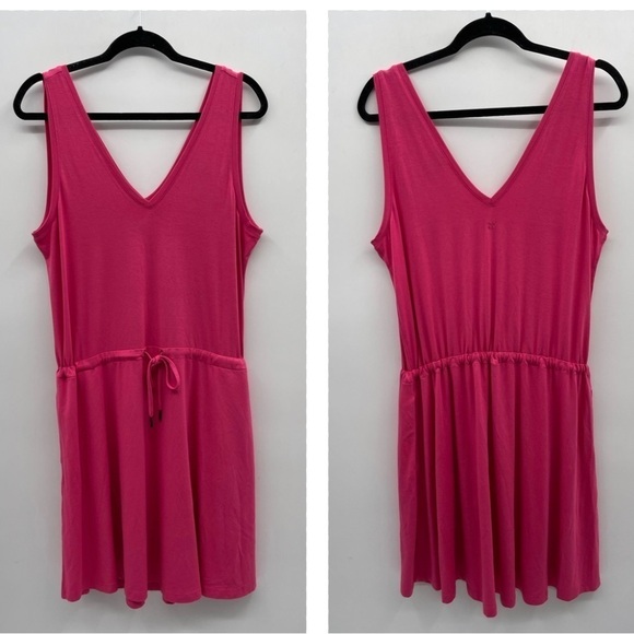 SWEATY BETTY woman pink activewear tie waist casual athletic casual dress M - Picture 2 of 10